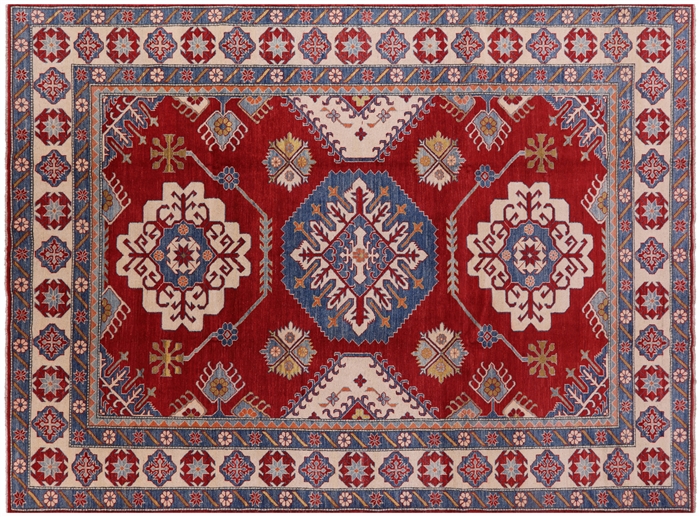 Kazak Hand Knotted Wool Rug