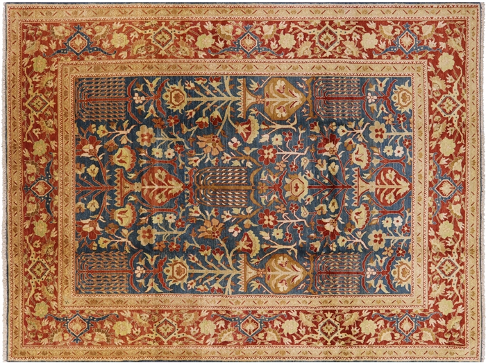 Hand Knotted Peshawar Wool Rug