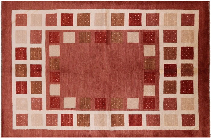 Hand-Knotted Gabbeh Wool Area Rug