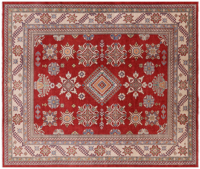 Kazak Hand Knotted Wool Rug