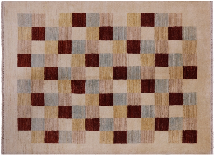 Hand-Knotted Gabbeh Wool Area Rug