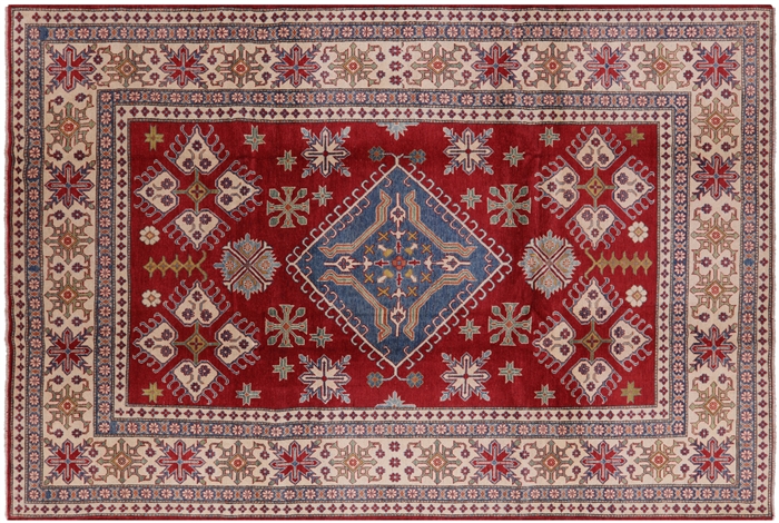 Kazak Hand Knotted Wool Rug