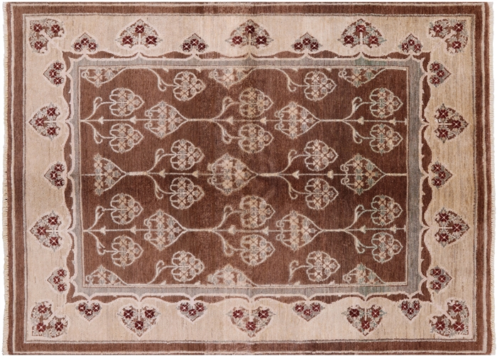 Peshawar Hand-Knotted Wool Area Rug