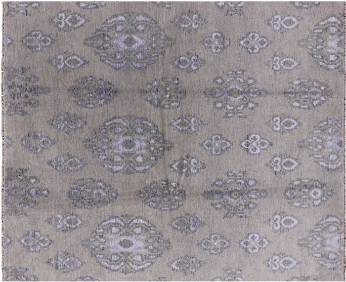 Modern Wool & Silk Hand Knotted Rug