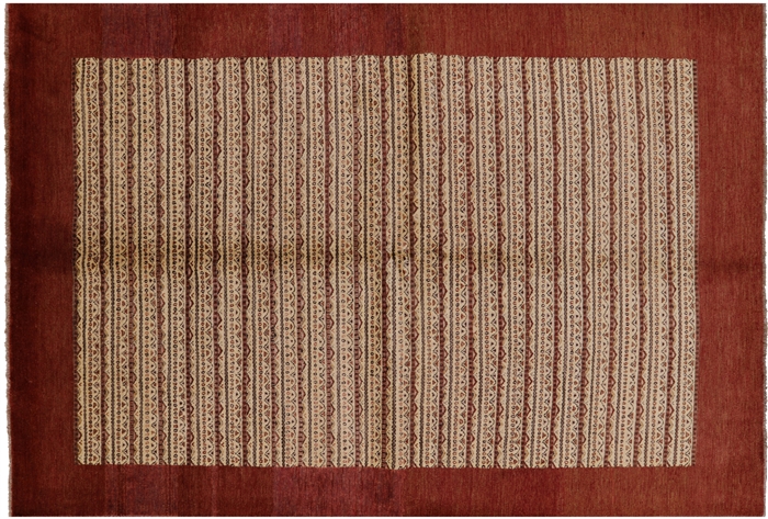 Hand Knotted Persian Gabbeh Wool Rug