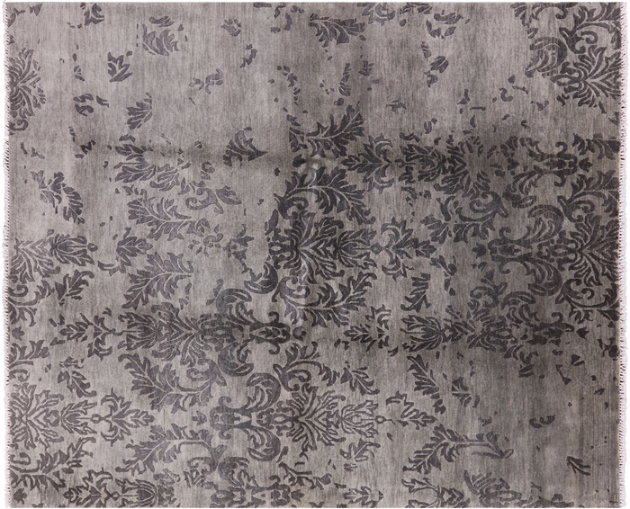 Contemporary Hand Knotted Wool Area Rug