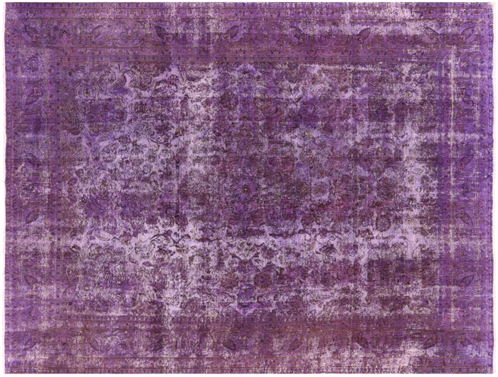 Persian Overdyed Hand Knotted Wool Area Rug