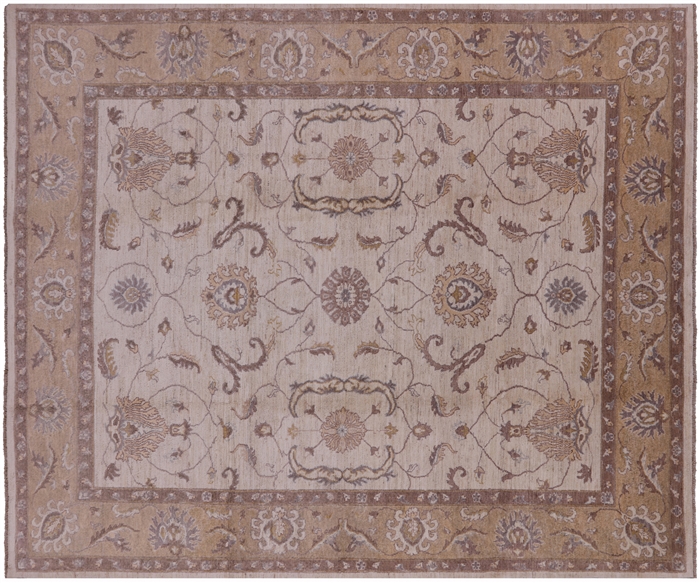 Turkish Oushak Hand Knotted Area Rug