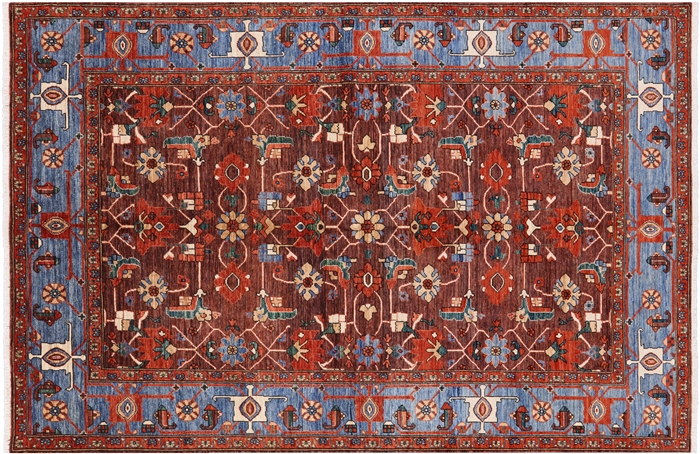 Handmade Fine Serapi Wool Rug