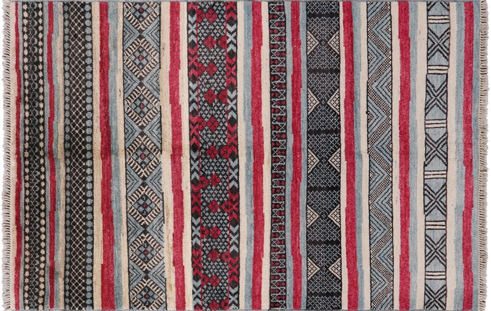 Hand-Knotted Southwest Moroccan Wool Rug