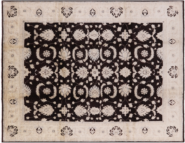 Turkish Oushak Hand-Knotted Wool Rug