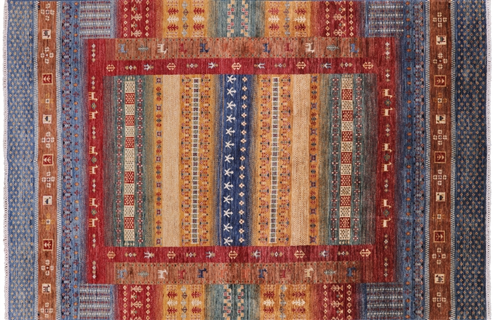 Persian Gabbeh Tribal Hand Knotted Wool Rug