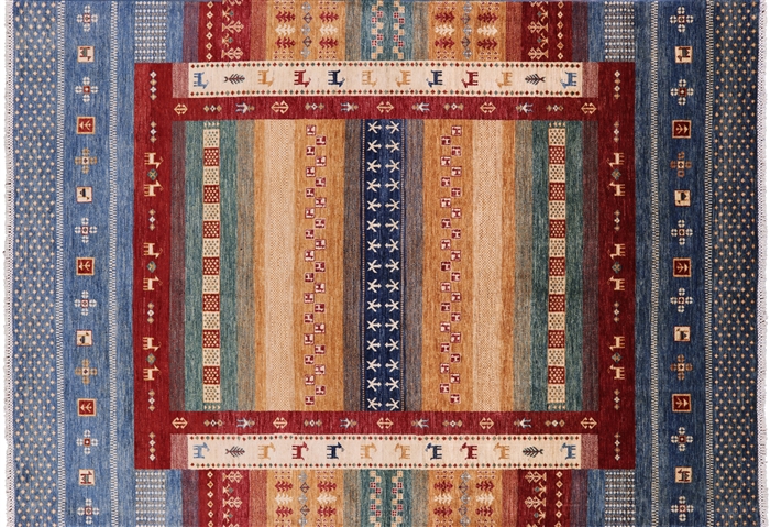 Persian Gabbeh Tribal Hand Knotted Wool Area Rug