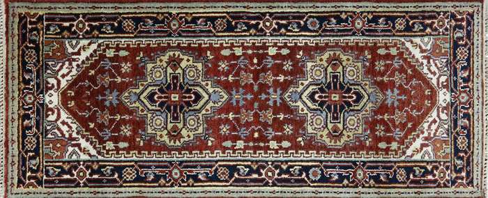 Runner Hand Knotted Heriz Serapi Rug