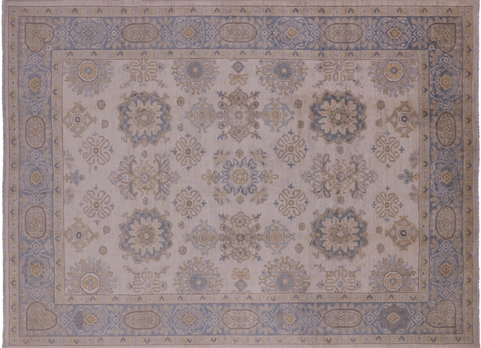 Turkish Oushak Hand Knotted Wool Rug