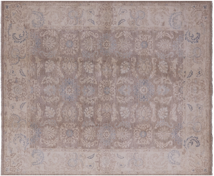 Hand Knotted Turkish Oushak Wool Rug