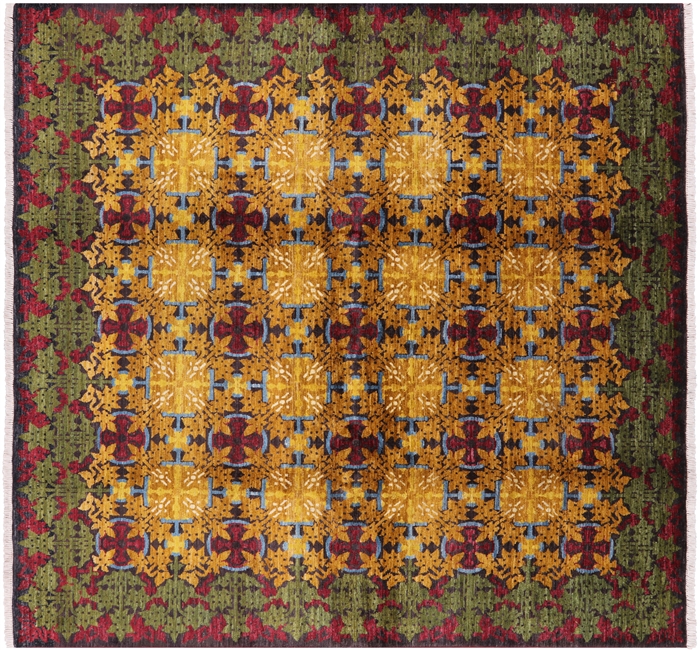 Square Wiiliam Morris Handmade Rug