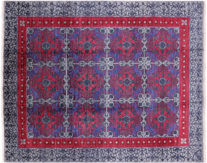 Hand Knotted William Morris Wool Rug