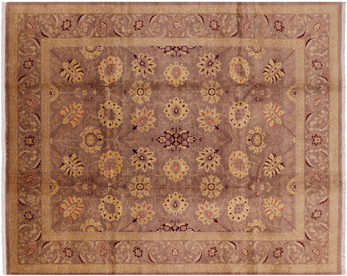 Hand-Knotted Peshawar Area Rug