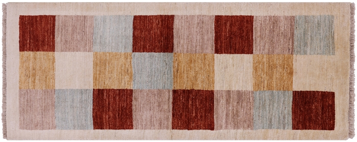 Runner Hand-knotted Gabbeh Wool Rug