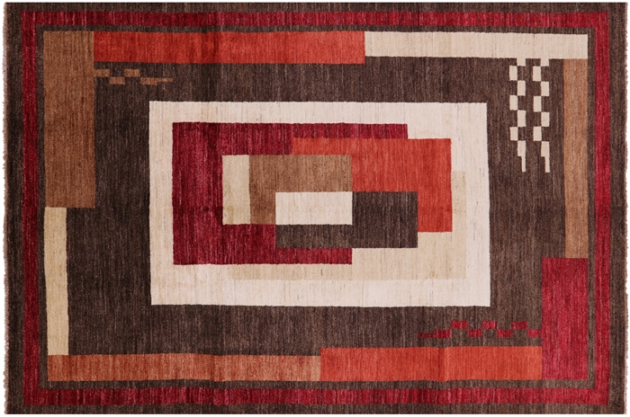 Hand Knotted Persian Gabbeh Wool Rug