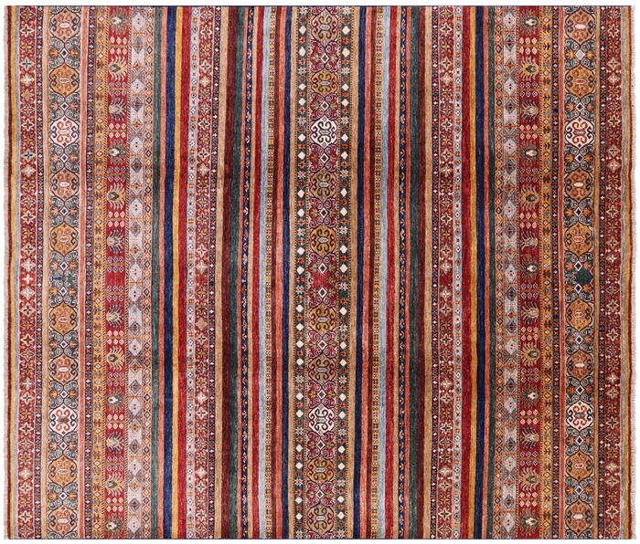 Super Kazak Khorjin Handmade Wool Rug