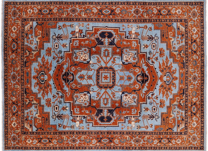 Persian Fine Serapi Hand Knotted Wool Rug