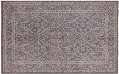 Turkish Oushak Washed Out Hand Knotted Wool Area Rug