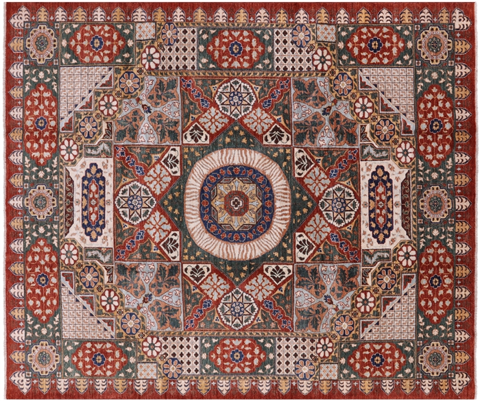 Hand Knotted Mamluk Rug