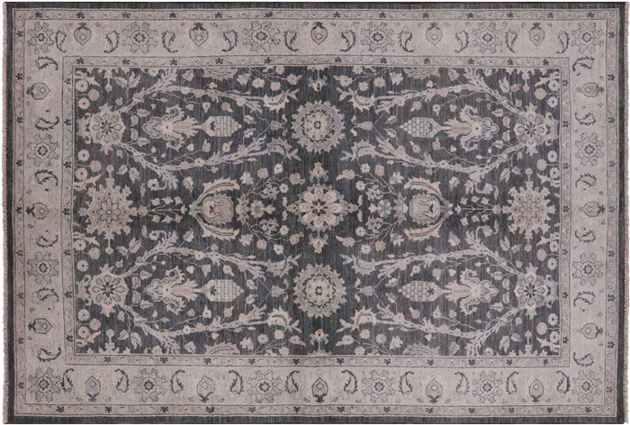 Washed Out Turkish Oushak Hand Knotted Area Rug