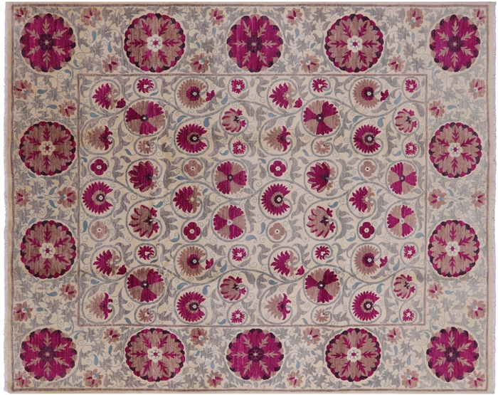 Hand Knotted William Morris Rug