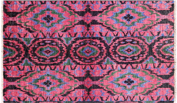 Handmade Ikat Wool Rug