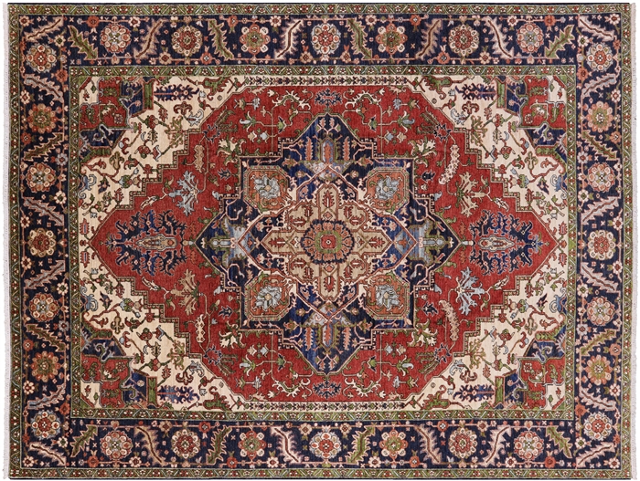 Fine Serapi Hand Knotted Area Rug