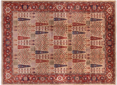 Persian Ziegler Hand Knotted Wool Rug