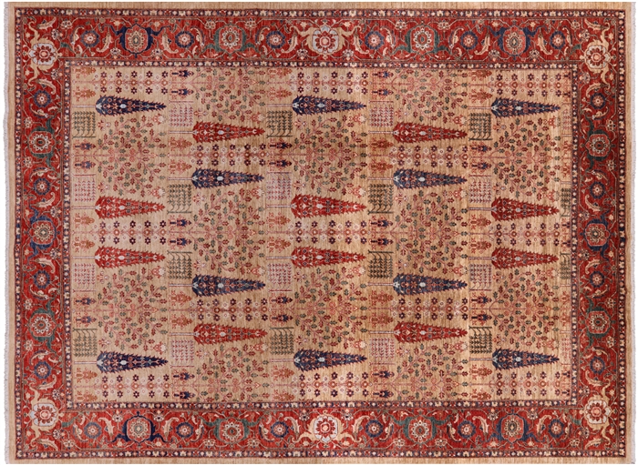 Persian Ziegler Hand Knotted Wool Rug