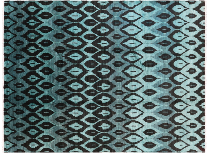 Ikat Hand Knotted Area Rug