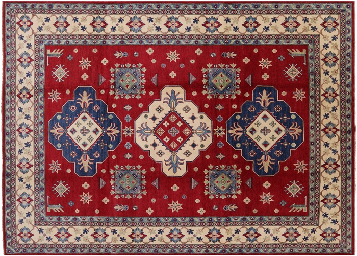 Kazak Hand Knotted Wool Rug