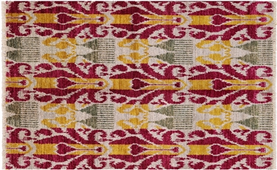 Handmade Ikat Wool Rug