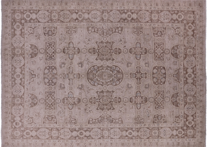 Turkish Oushak Hand Knotted Rug