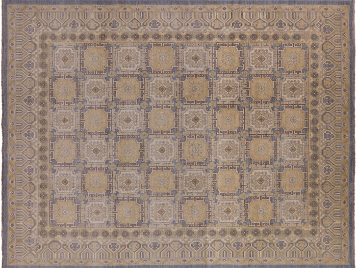 Turkish Oushak Hand Knotted Wool Rug