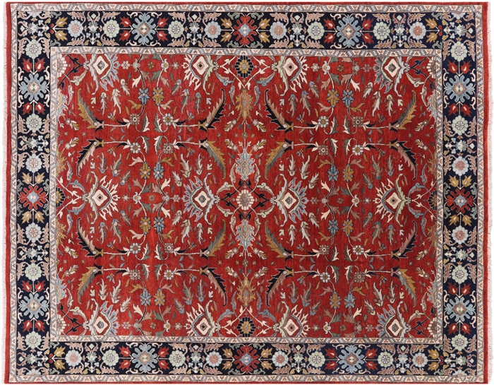 Fine Serapi Hand-Knotted Wool Rug