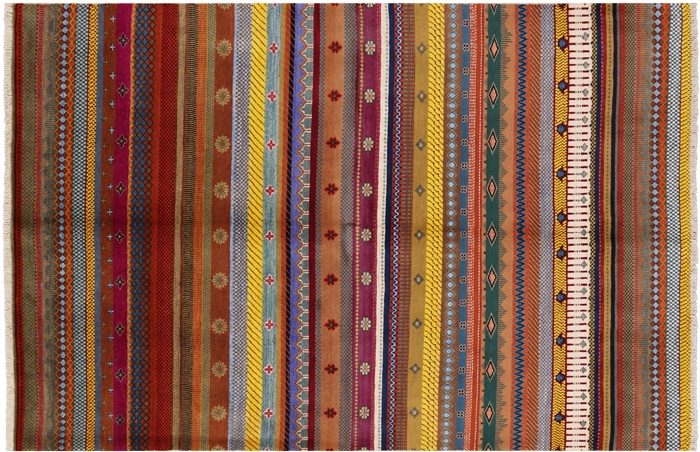 Handmade Loribaft Persian Gabbeh Wool Rug