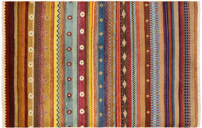 Persian Gabbeh Loribaft Handmade Rug