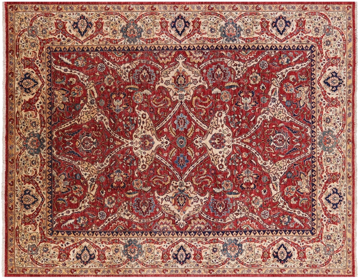 Hand-Knotted Fine Serapi Wool Rug