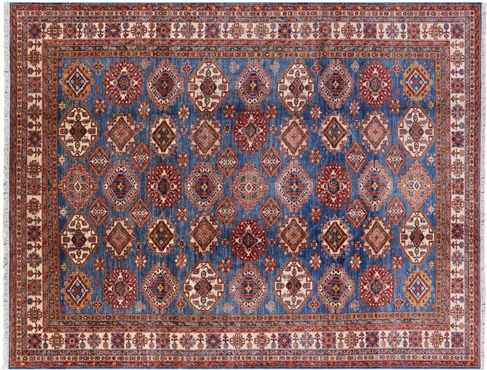 Super Fine Kazak Hand-Knotted Rug