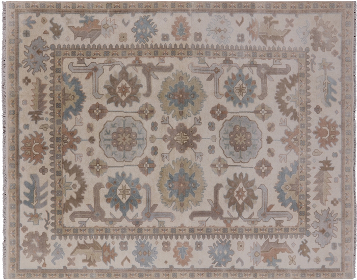 Tone on Tone Handmade Oushak Area Rug