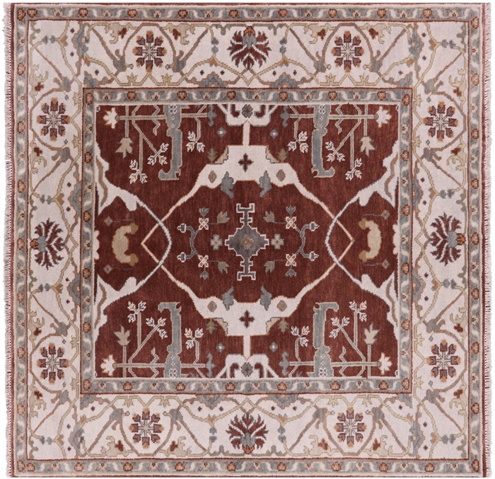 Square Oushak Handmade Wool Area Rug