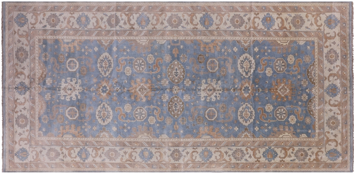 Hand Knotted Oushak Rug