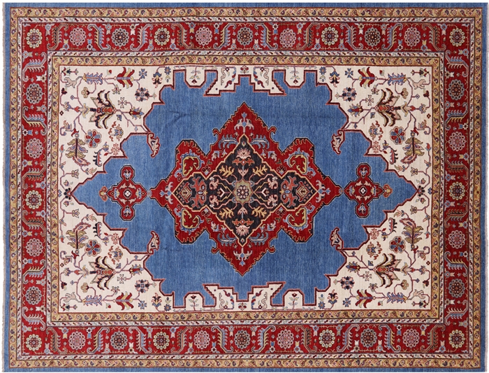 Hand-Knotted Fine Serapi Area Rug