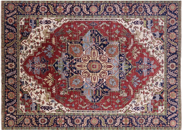 Fine Serapi Hand Knotted Wool Rug